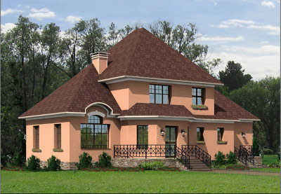 Дизайн фасада частного дома